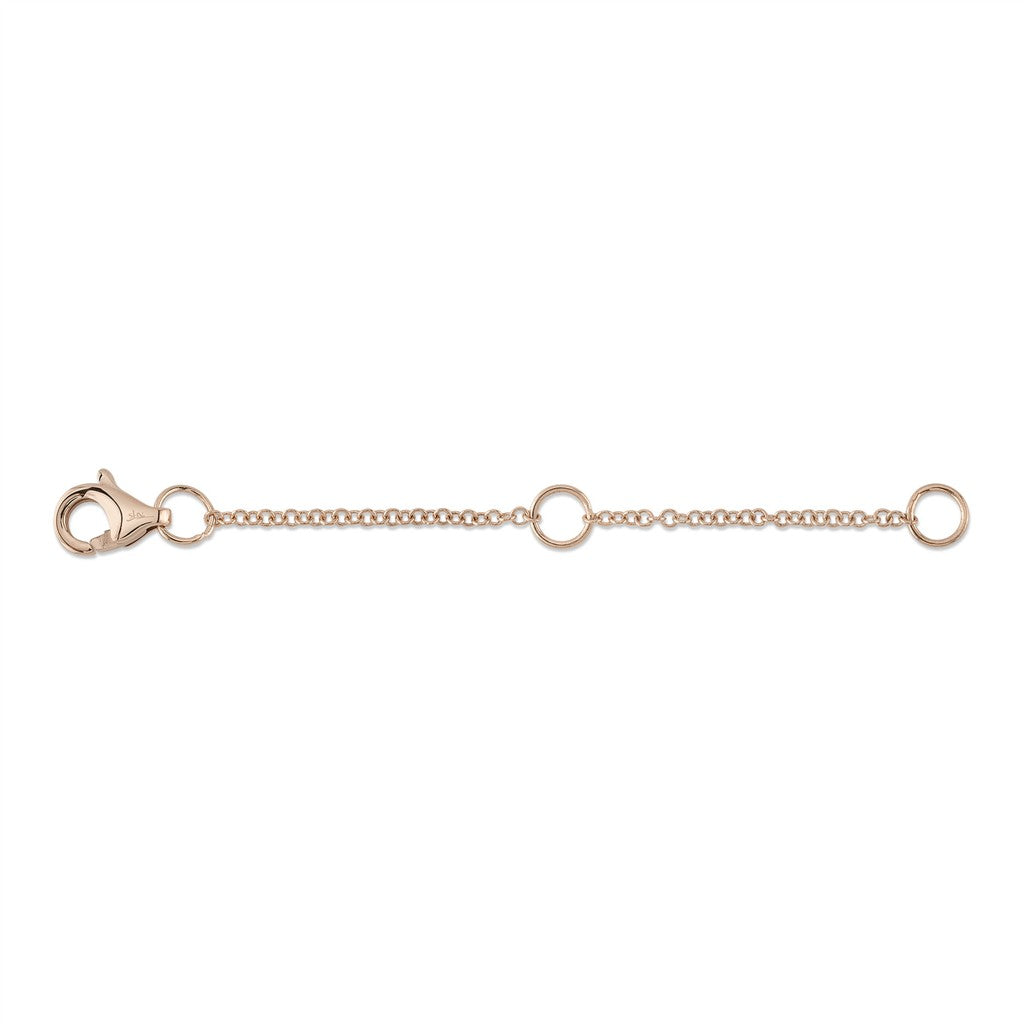 14K rose gold jump ring extend