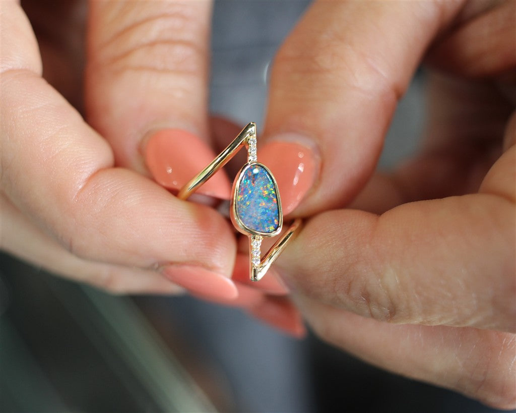 14KY Australian Opal Doublet B