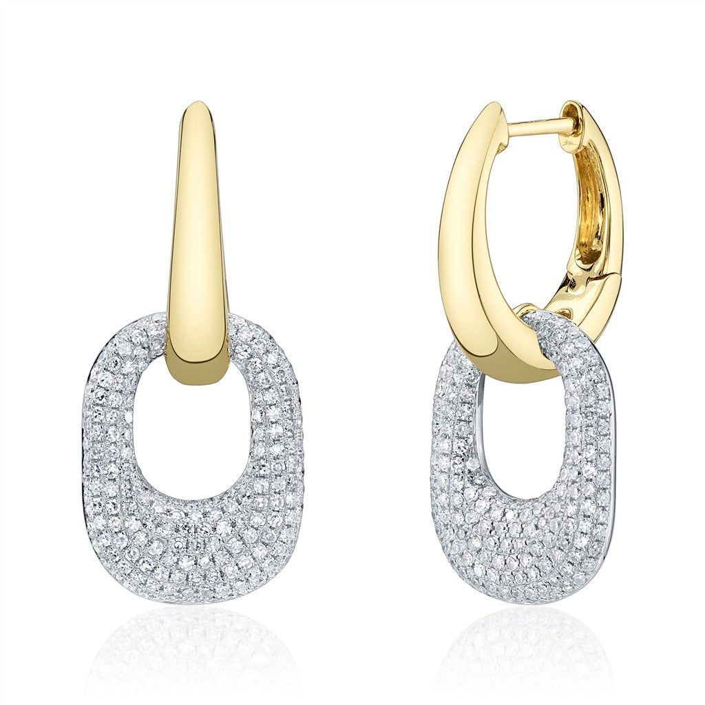 14KY/W 0.74CTW DIAMOND PAVE EA