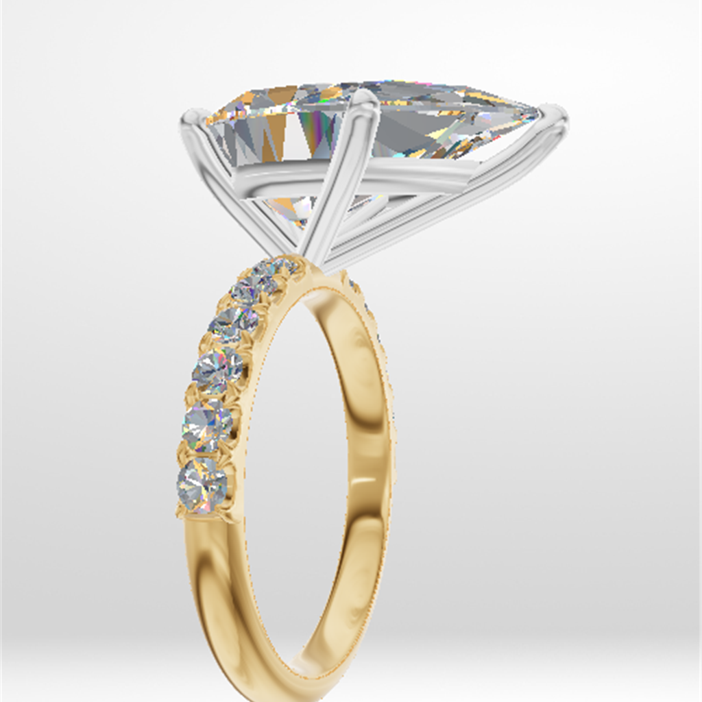 14kt yellow and white gold cla