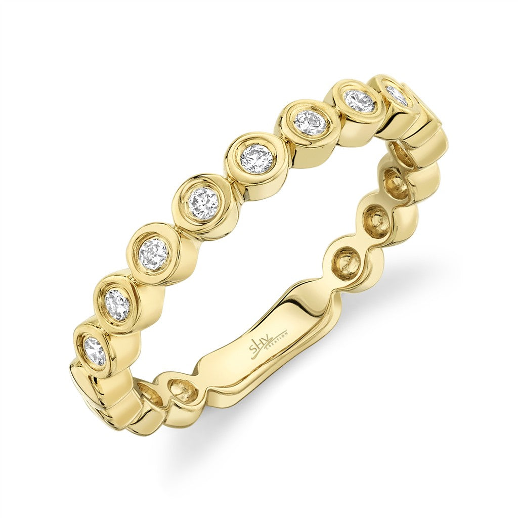 14KY 0.17CTW Round Bezel-Set D