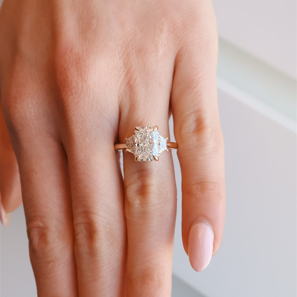 14KY 3.08CT Radiant Lab Diamon