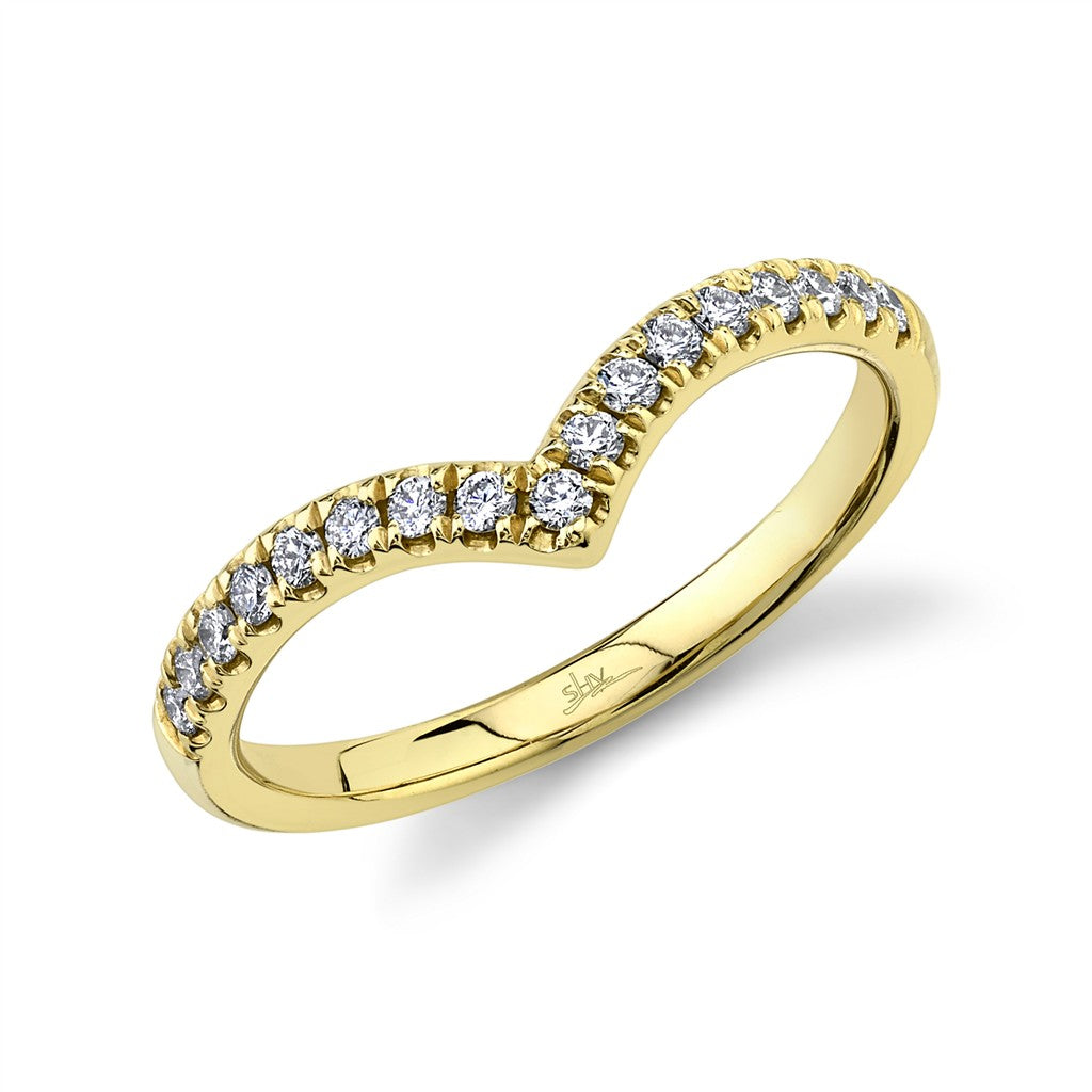 14KY 0.25CTW DIAMOND CURVED BA