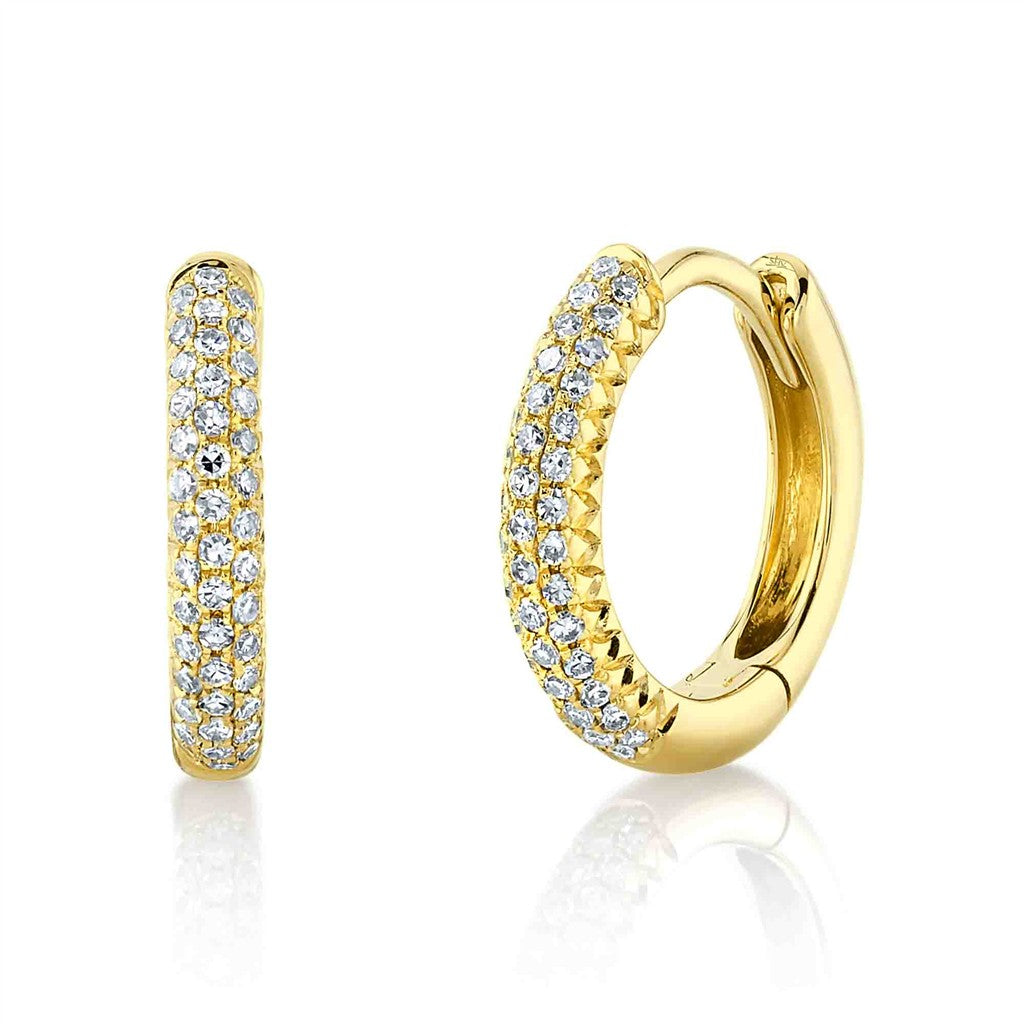 14KY 0.20CTW DIAMOND PAVE HUGG