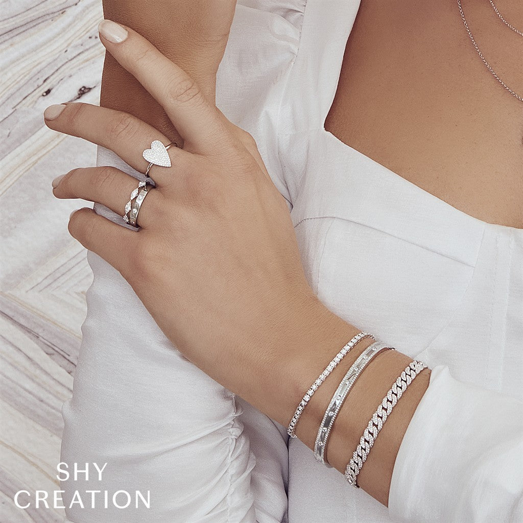 14KW 0.38CTW Round Diamonds in