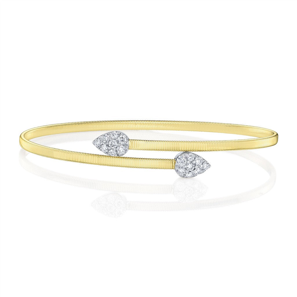 0.44CT 14K2T Y/W DIAMOND PAVE