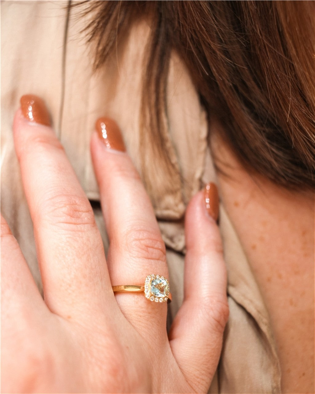 14kt yellow gold ring with 0.5