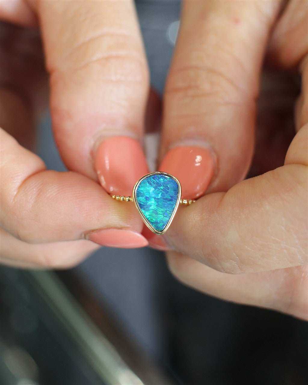 14KY Australian Opal Doublet B