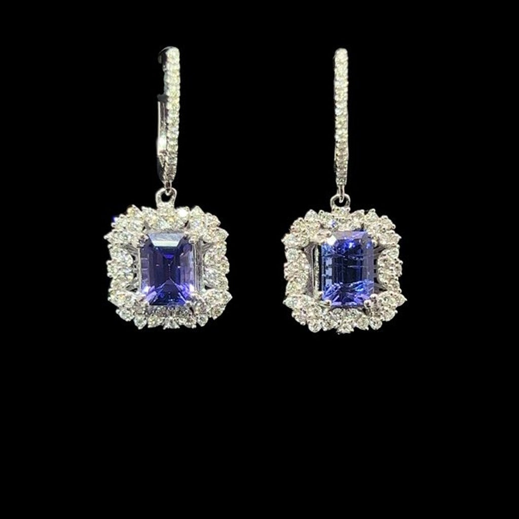 14kt white gold 2.40ctw tanzan