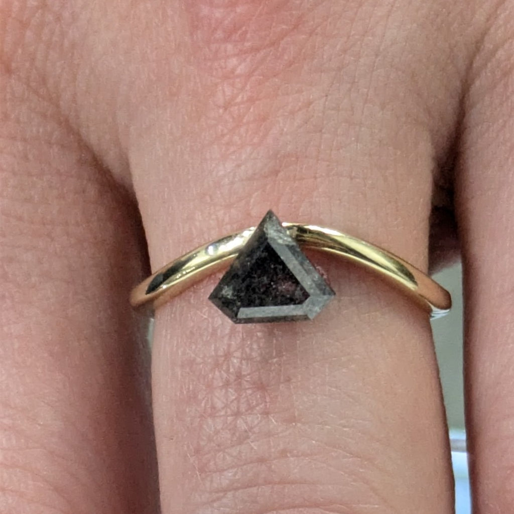 1.19ct Sheild Step Cut Salt &