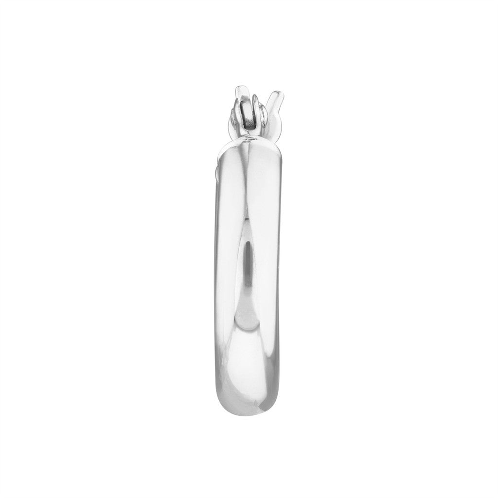 sterling silver 3x15 Round Hoo