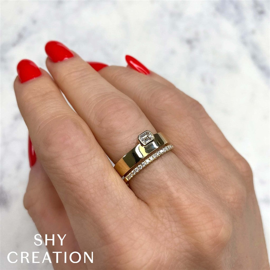 14KY 0.39CTW Diamond Emerald B
