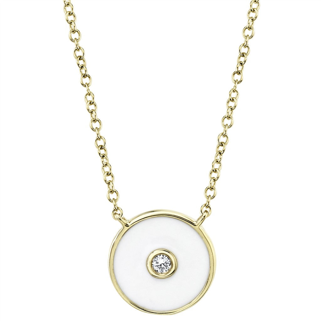 14kt YG 0.03ctw diamond & whit