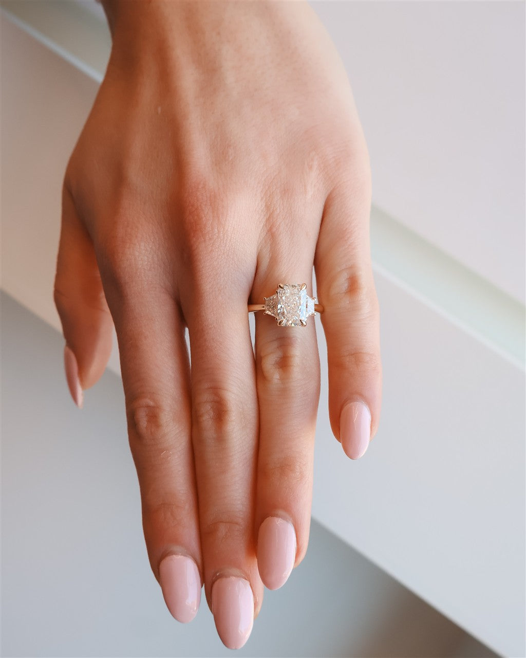14KY 3.08CT Radiant Lab Diamon