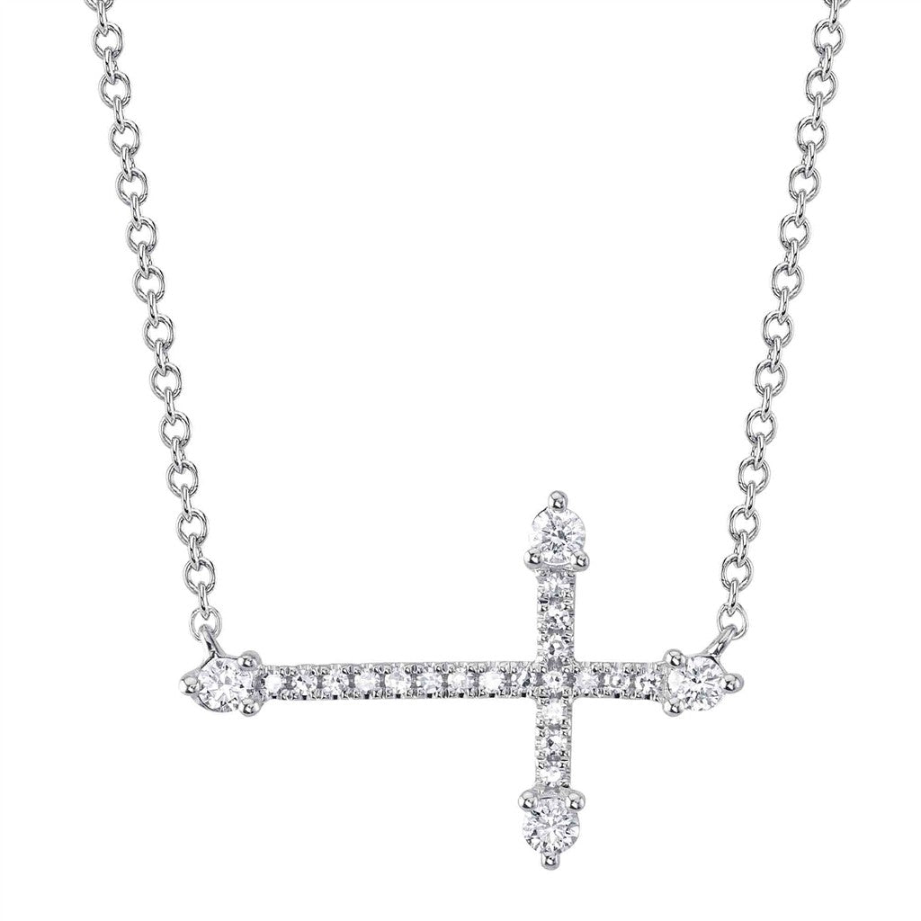 0.17CT 14K W/G DIAMOND SIDEWAY