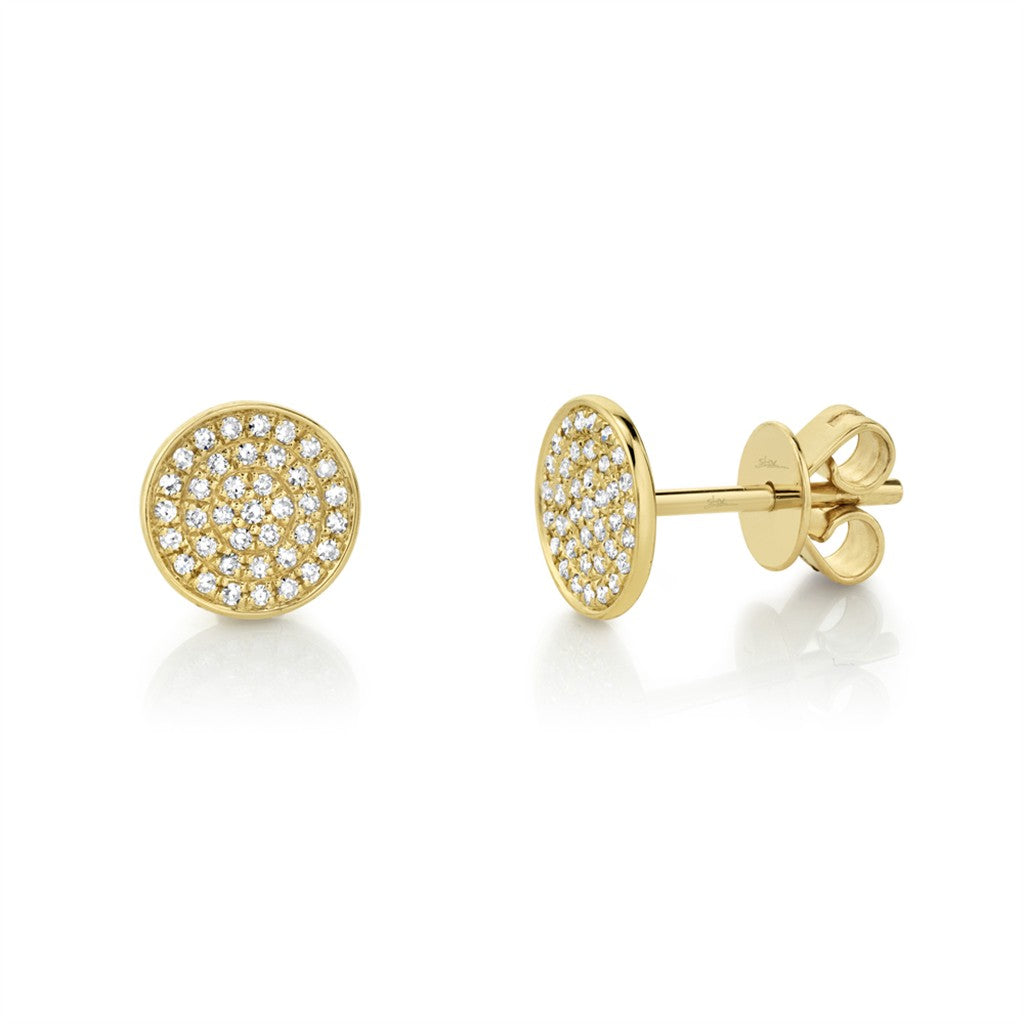 14kt yellow gold diamond pavé