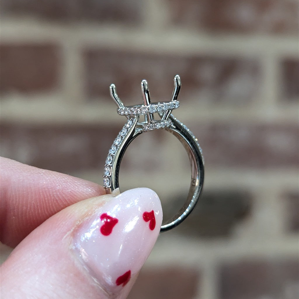 14kt white gold classic 0.46ct