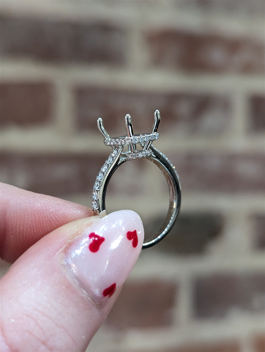 14kt white gold classic 0.46ct