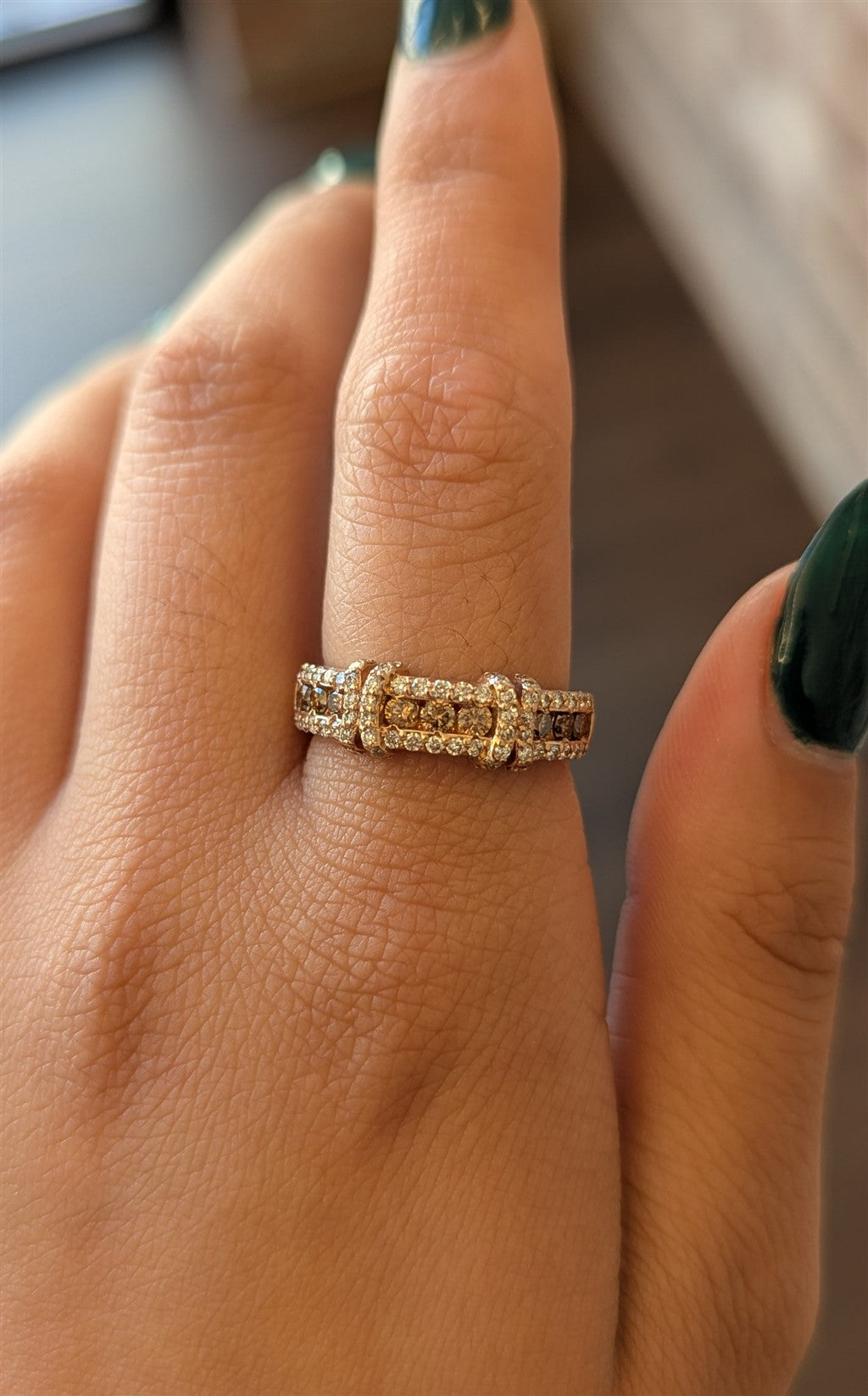14ktRG Fashion Band with 0.73c