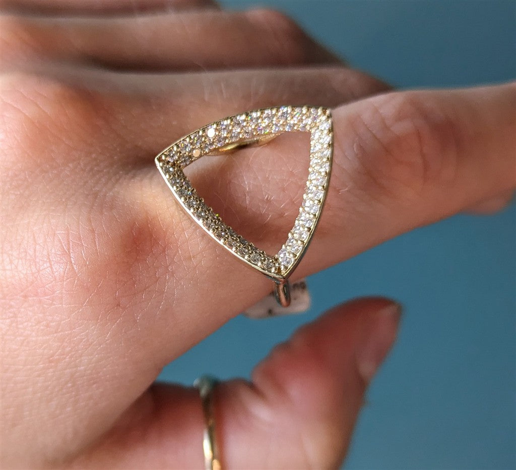 14KY .58Ct Diamond Open Space