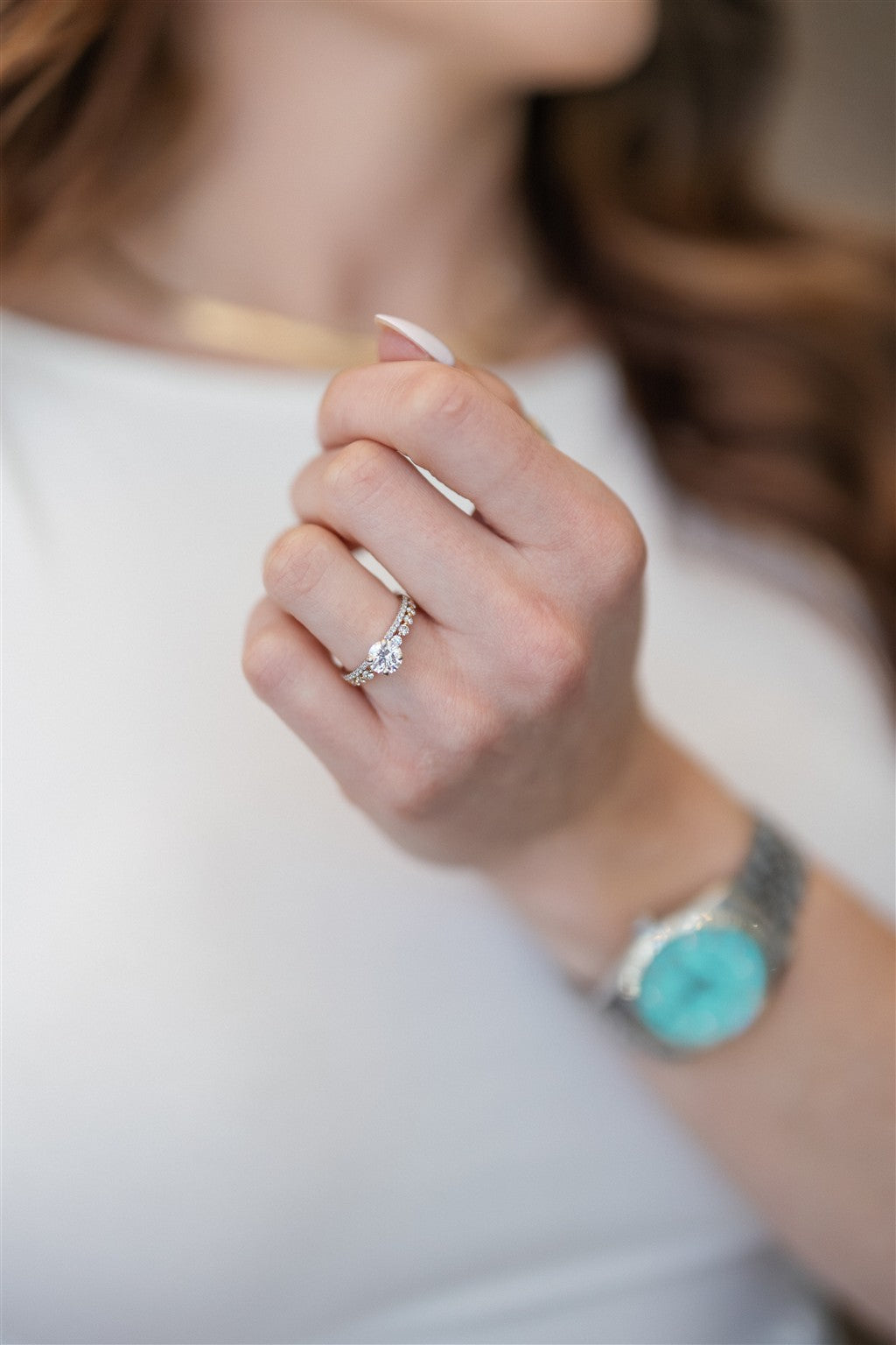14kt Two-Tone Enagement Ring w