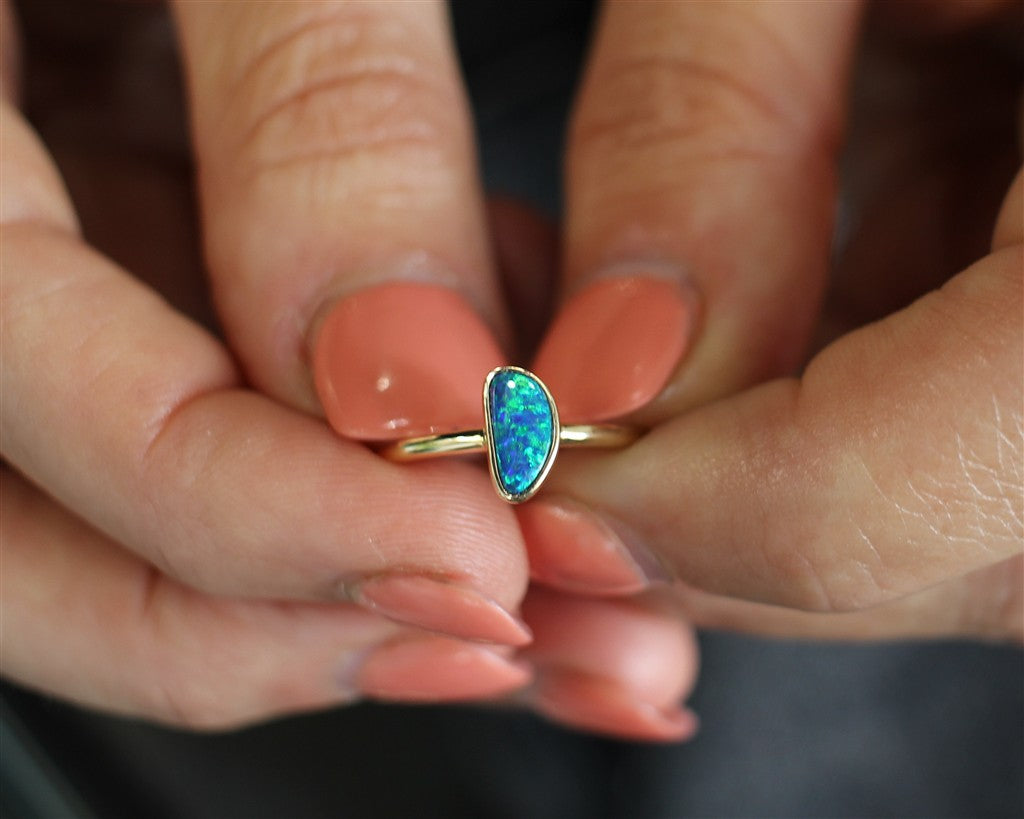 14KY Australian Opal Doublet S