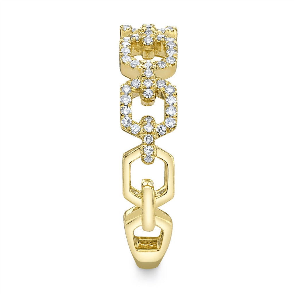 0.22CT 14K Y/G DIAMOND LINK RI