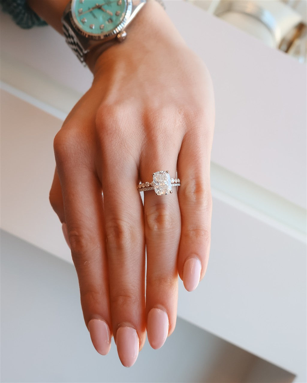 14kt two-tone yellow and white