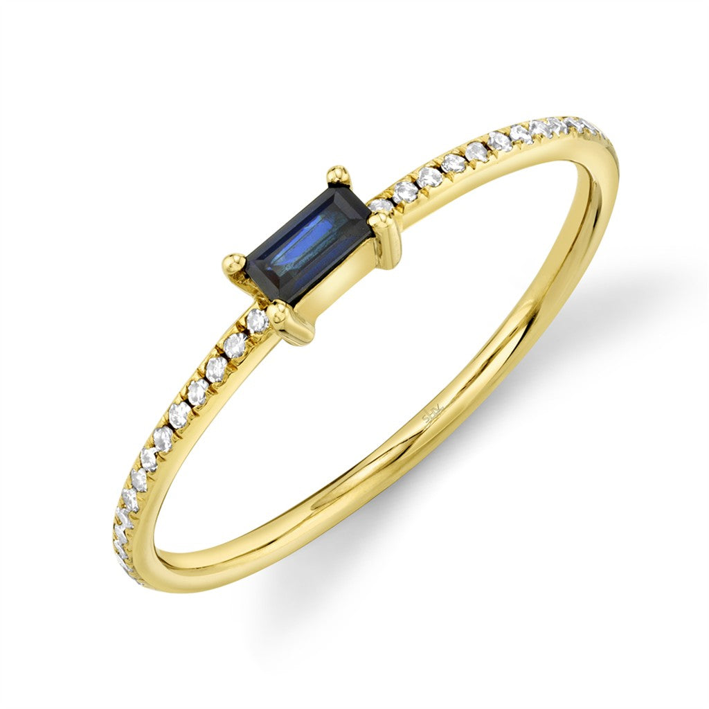 0.08CT DIAMOND & 0.17CTW BLUE