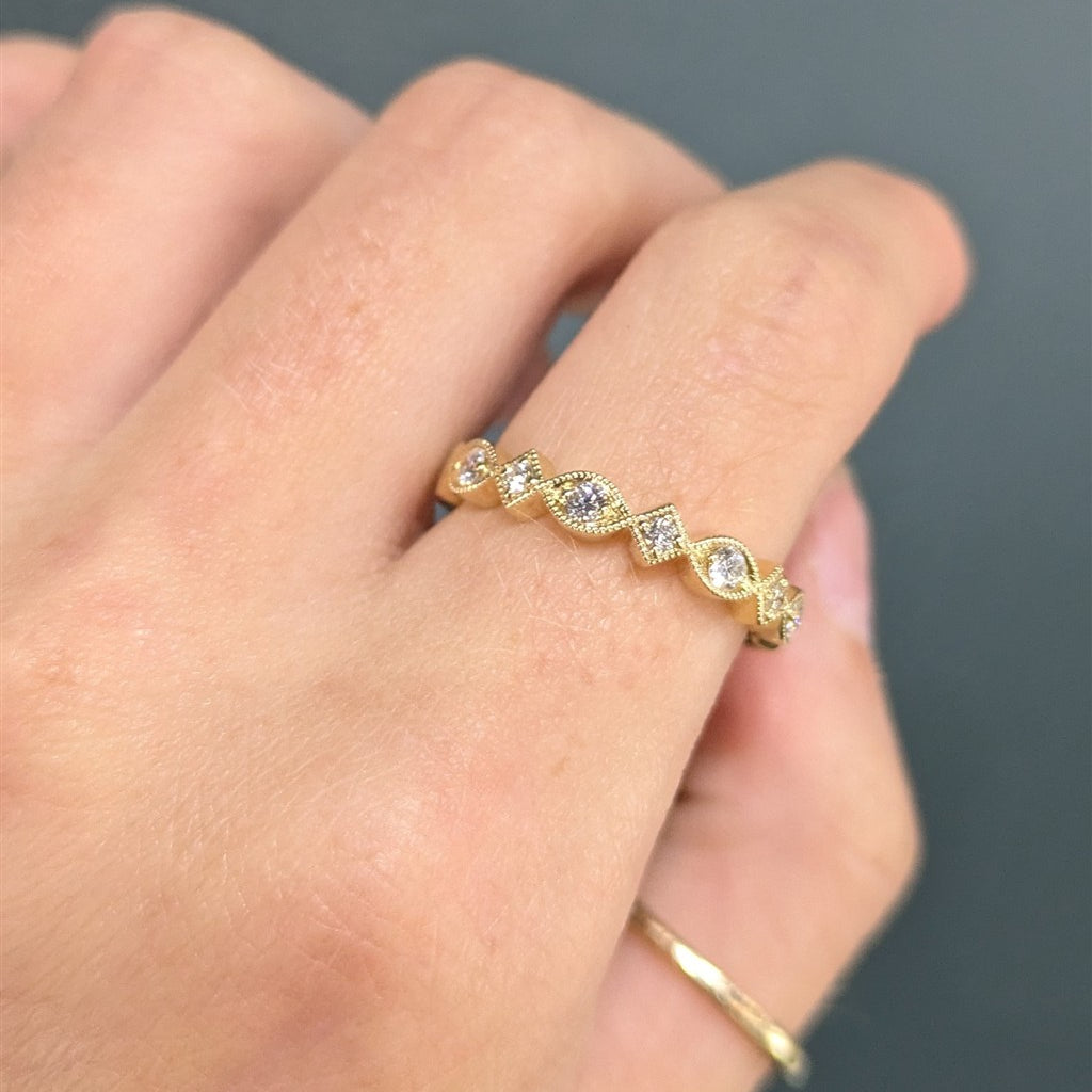 14k yg milgrain edge alternati