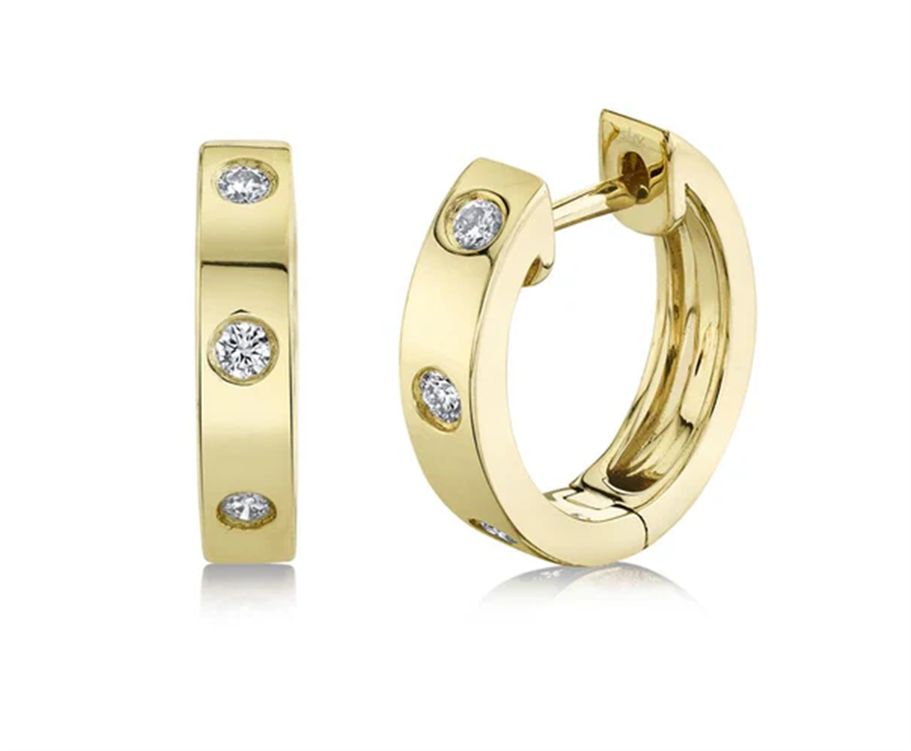 14KT yellow gold 0.11 total ct