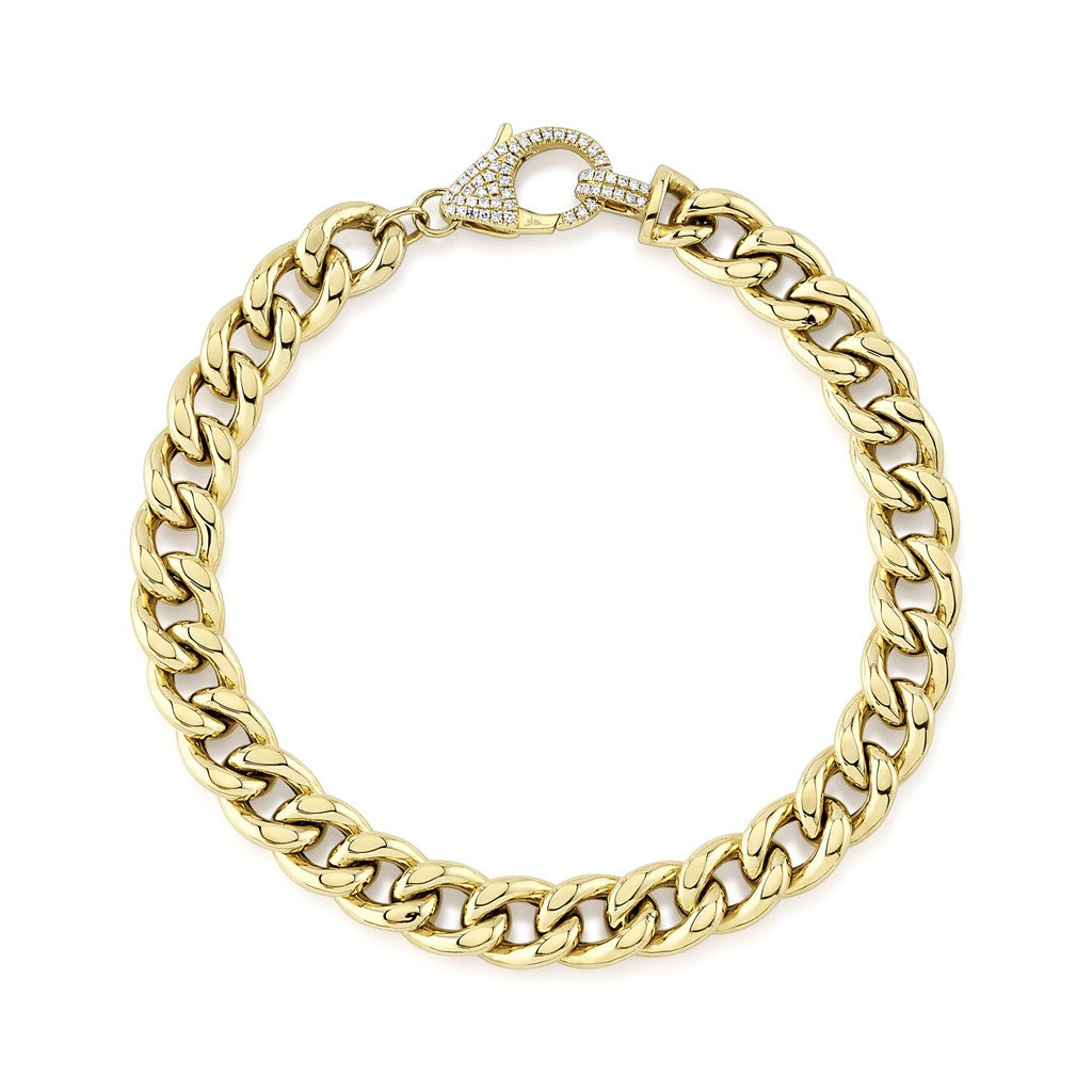 0.25CT 14K Y/G DIAMOND LINK BR