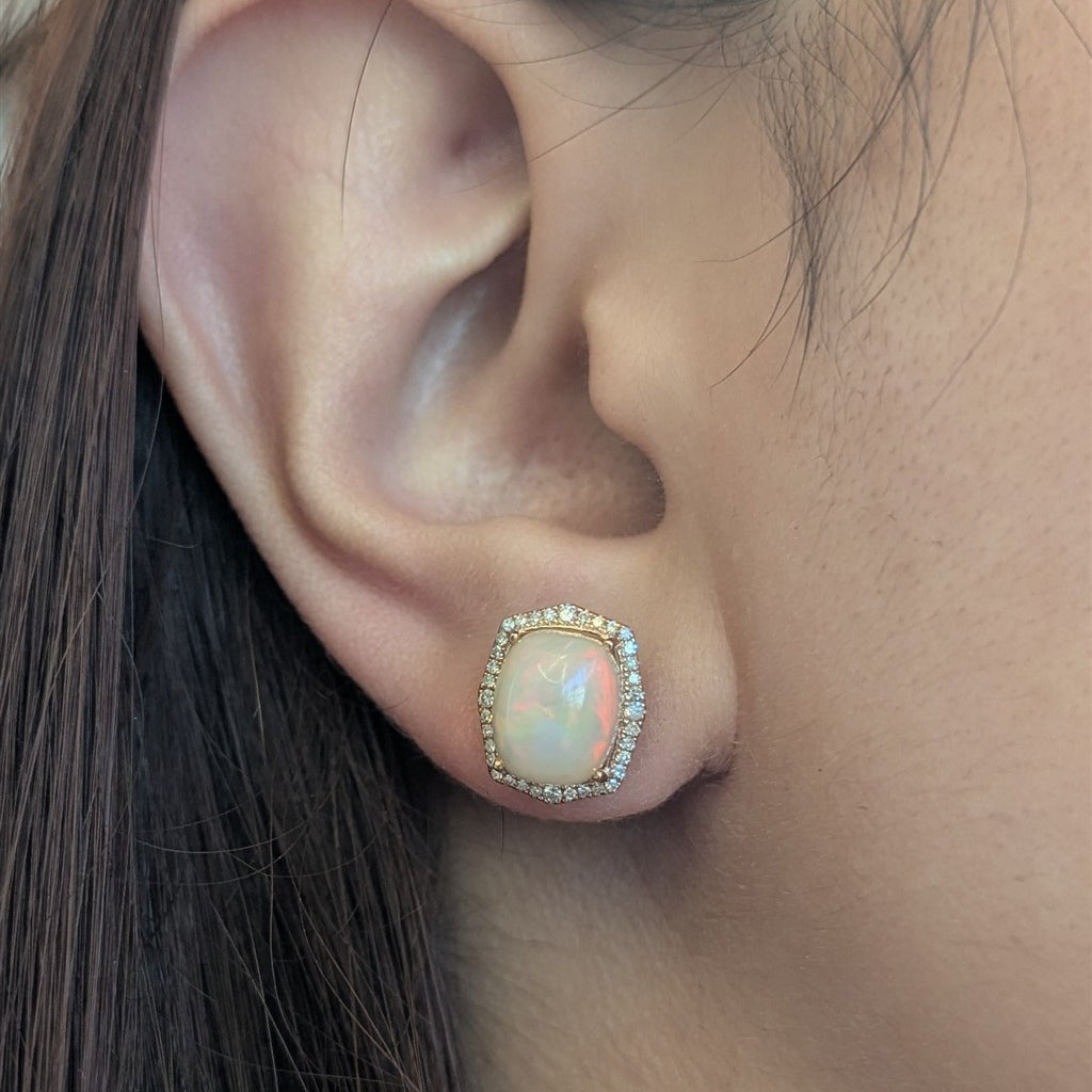 14ktRG Effy Opal 4.65ctw and D
