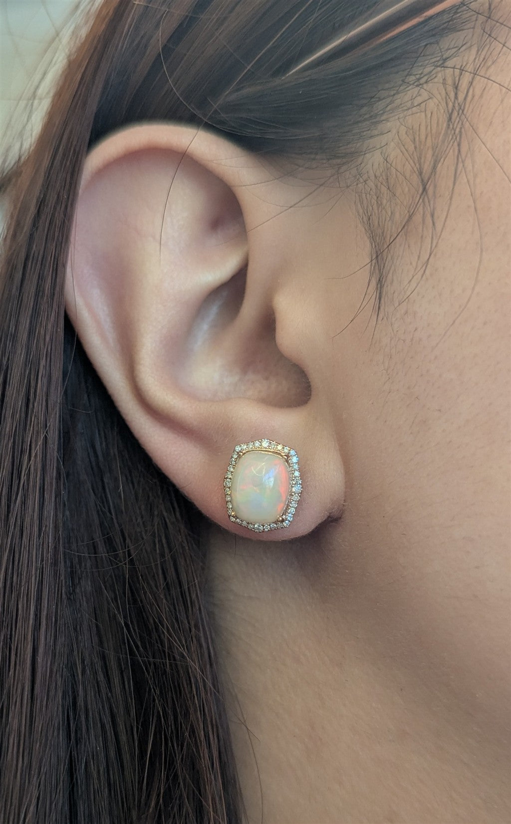 14ktRG Effy Opal 4.65ctw and D