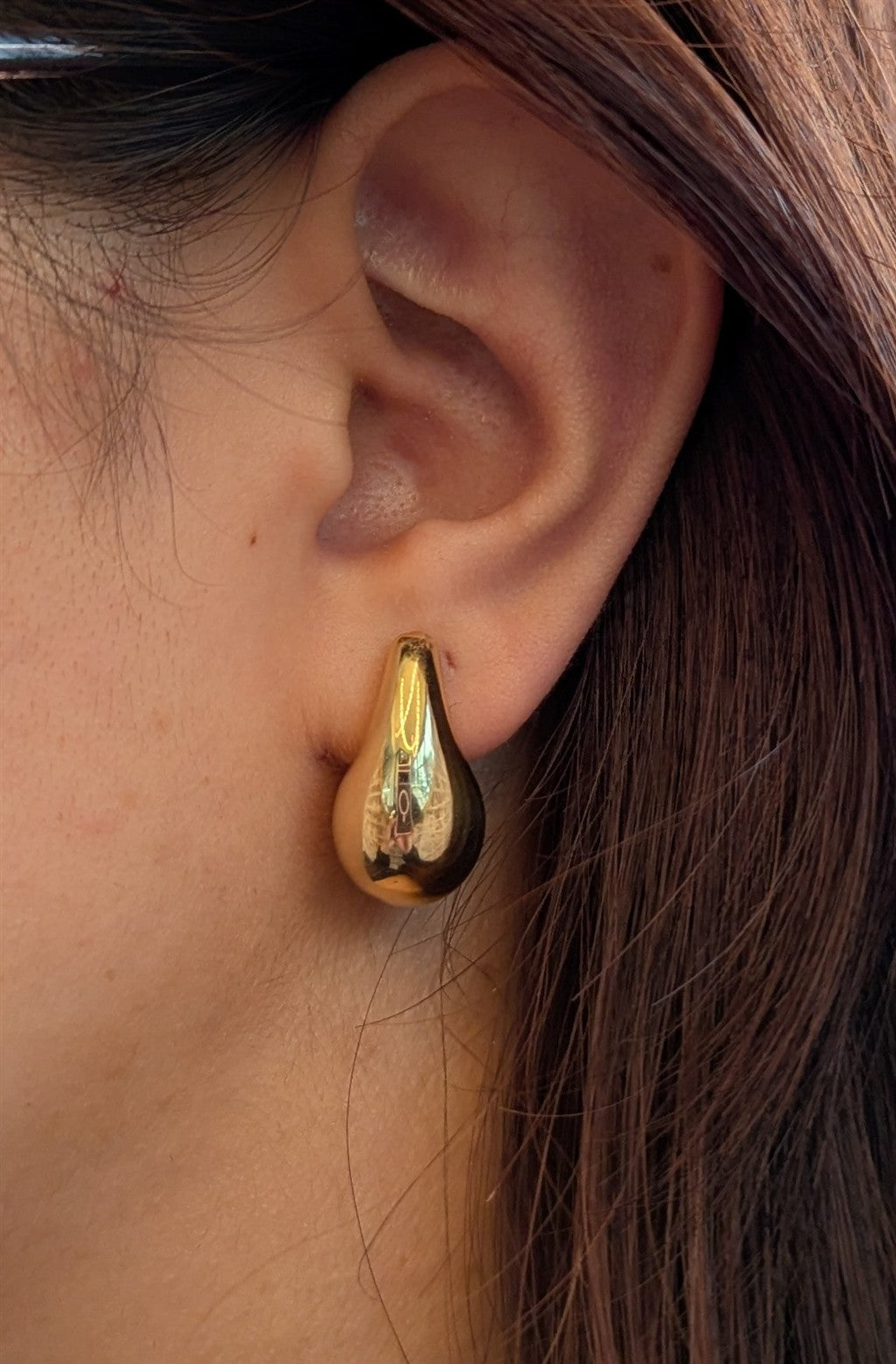 14kt yellow gold 24mm x 13mm b