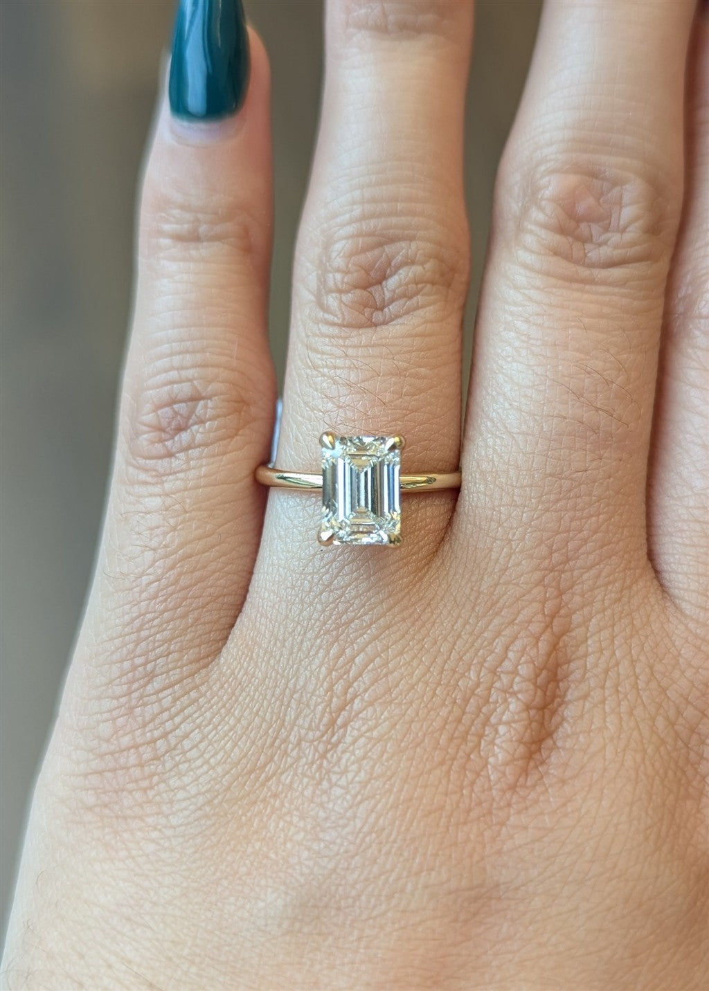 14K yellow gold engagement rin