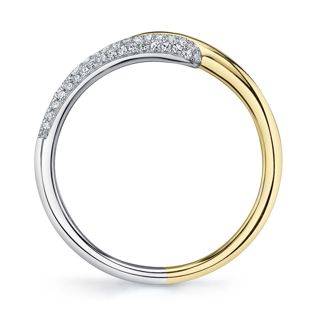 14KY/W 0.15CTW Diamond Pave Ri