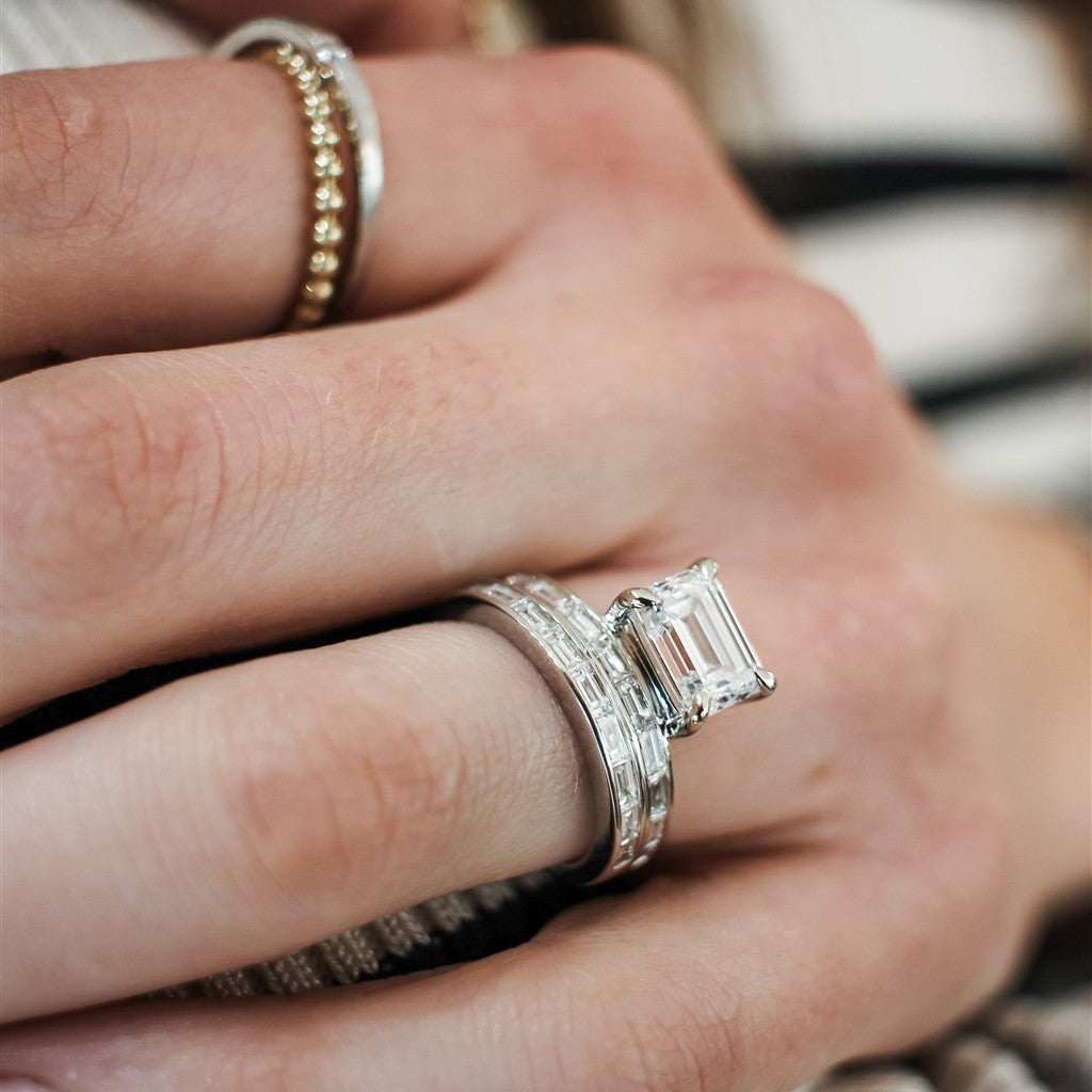 14ktWG 0.50ctw natural baguett