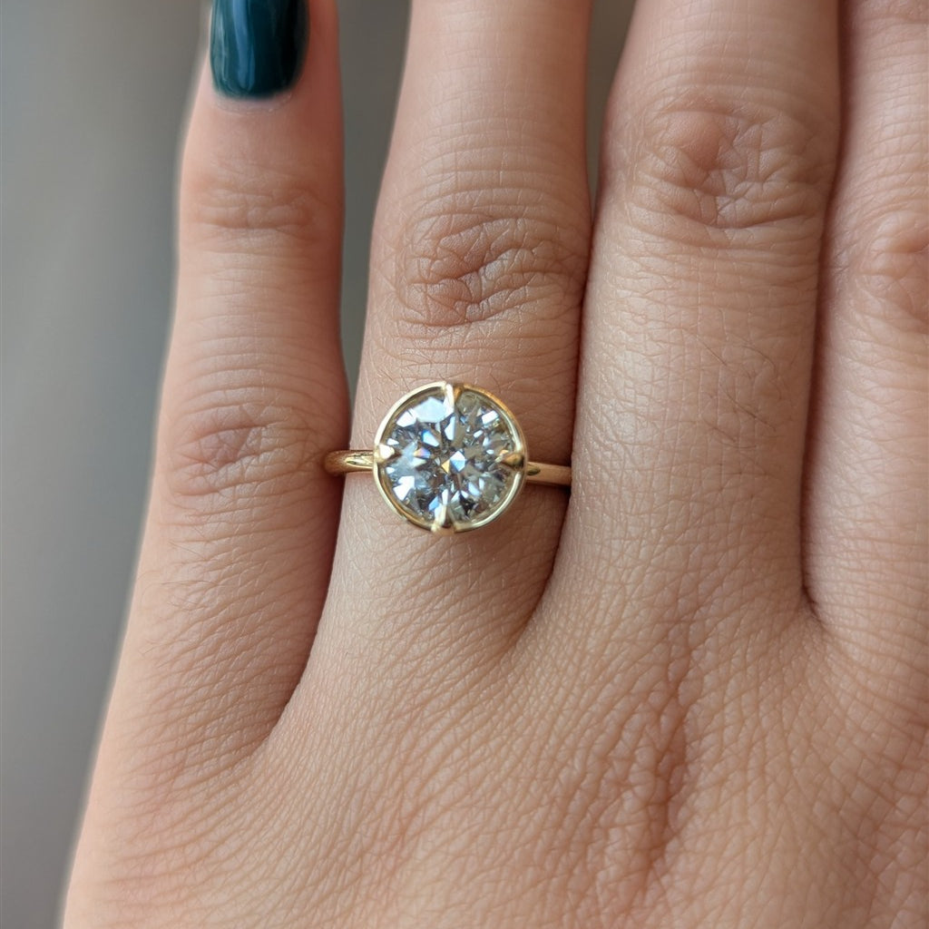 Custom 14kt yellow gold 2.00ct
