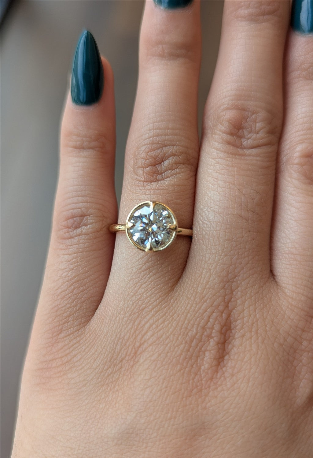Custom 14kt yellow gold 2.00ct