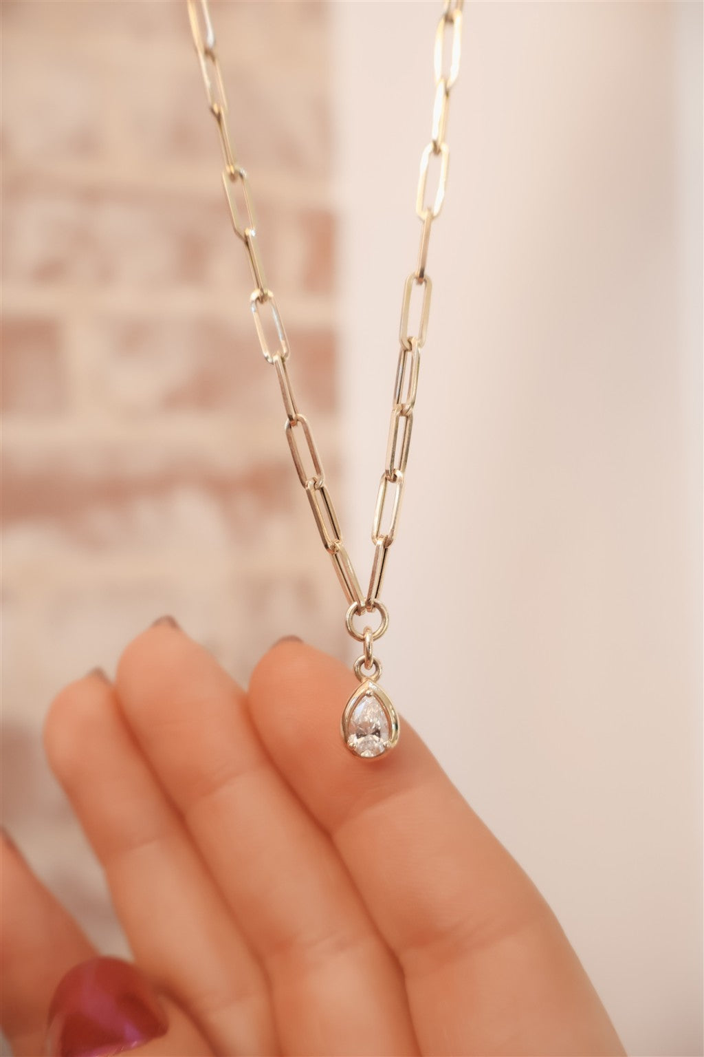 14kt Yellow Gold Paperclip Cha