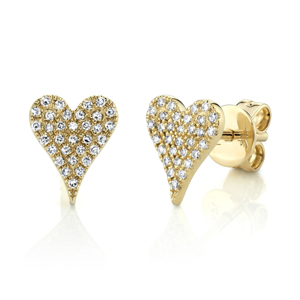 0.14CT 14K Y/G DIAMOND PAVE HE