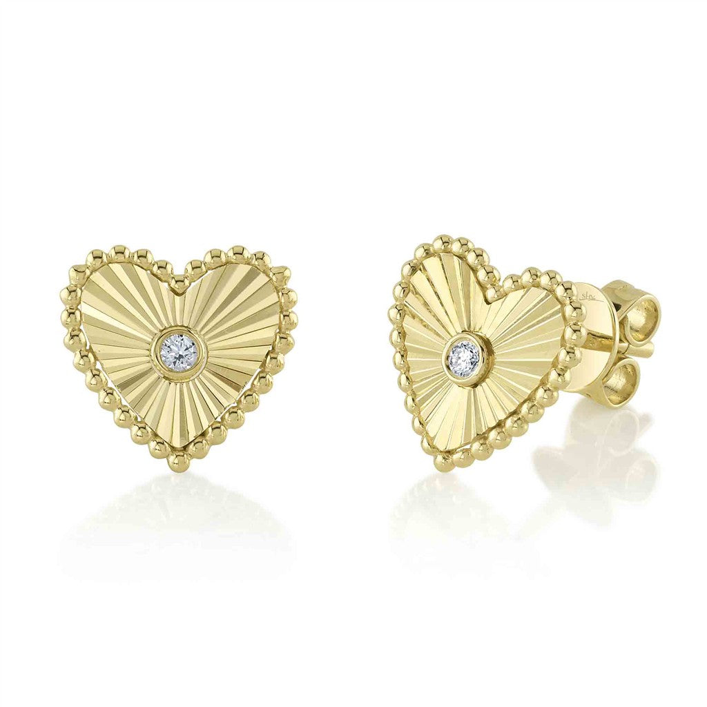 14kYG Heart Studs 0.04ctw

1