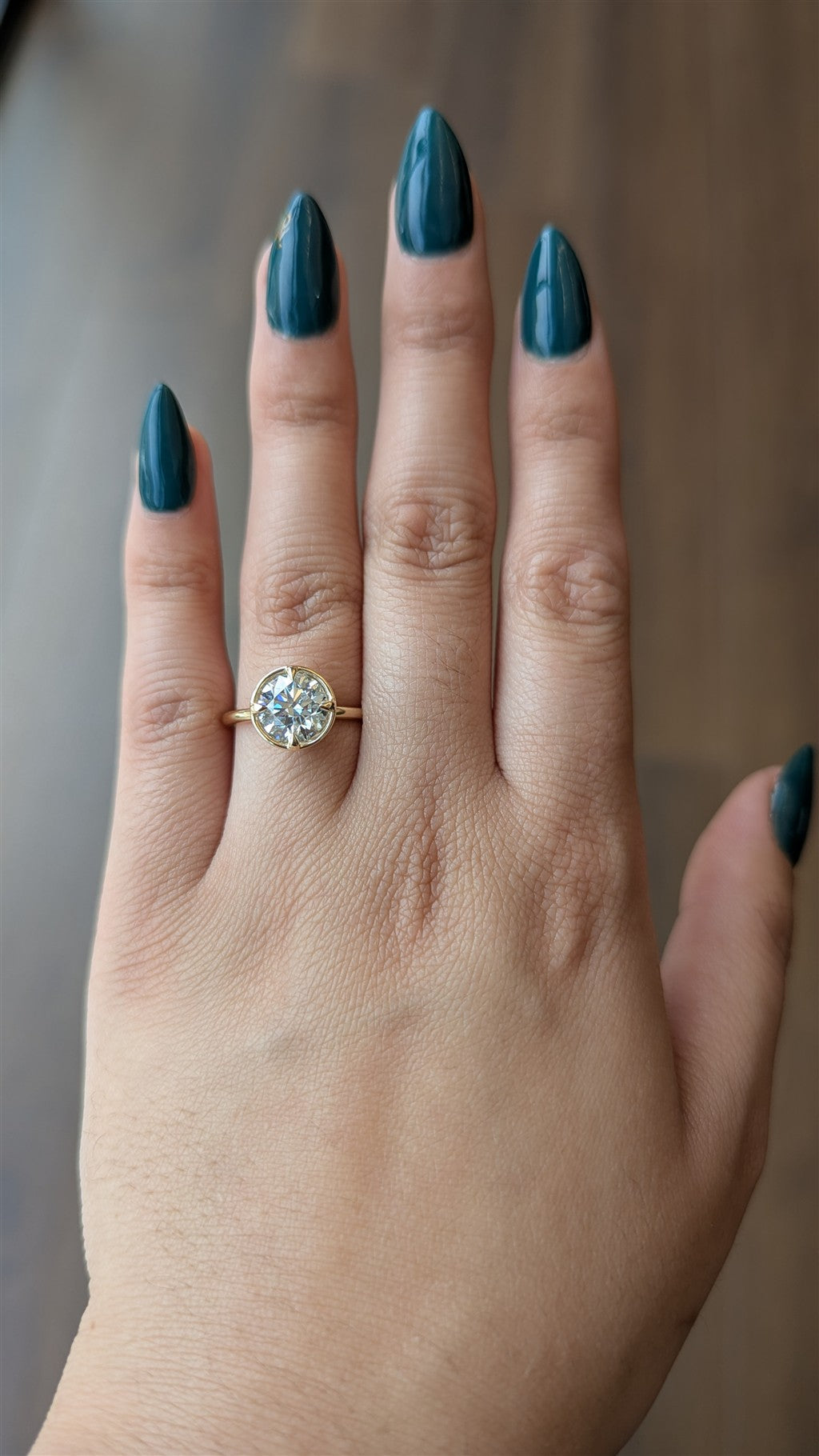 Custom 14kt yellow gold 2.00ct