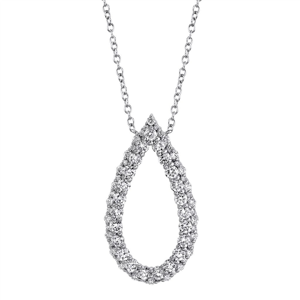1.06CT 14K W/G DIAMOND NECKLAC