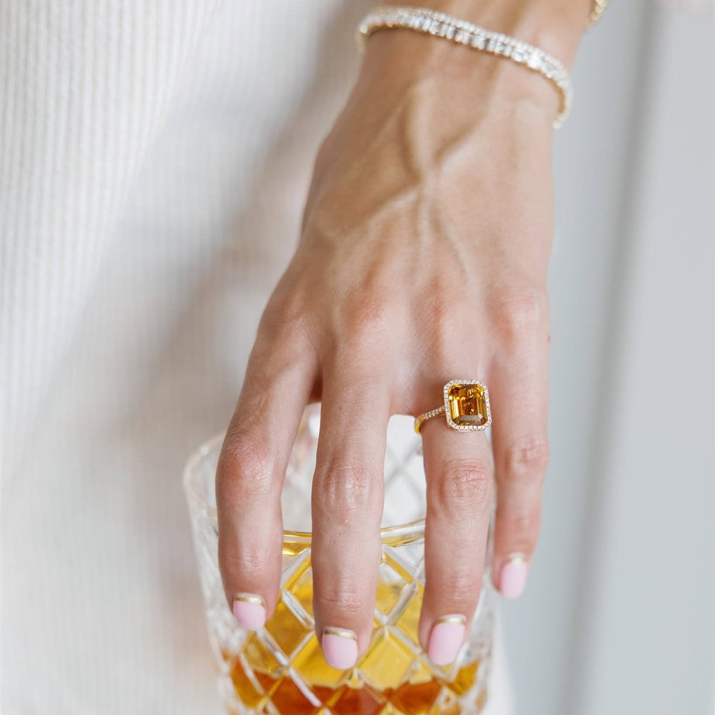 14kt yellow gold diamond (0.19