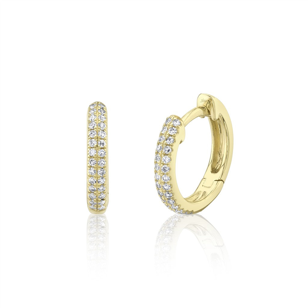 14YG 0.12CTW Diamond Pave Hugg