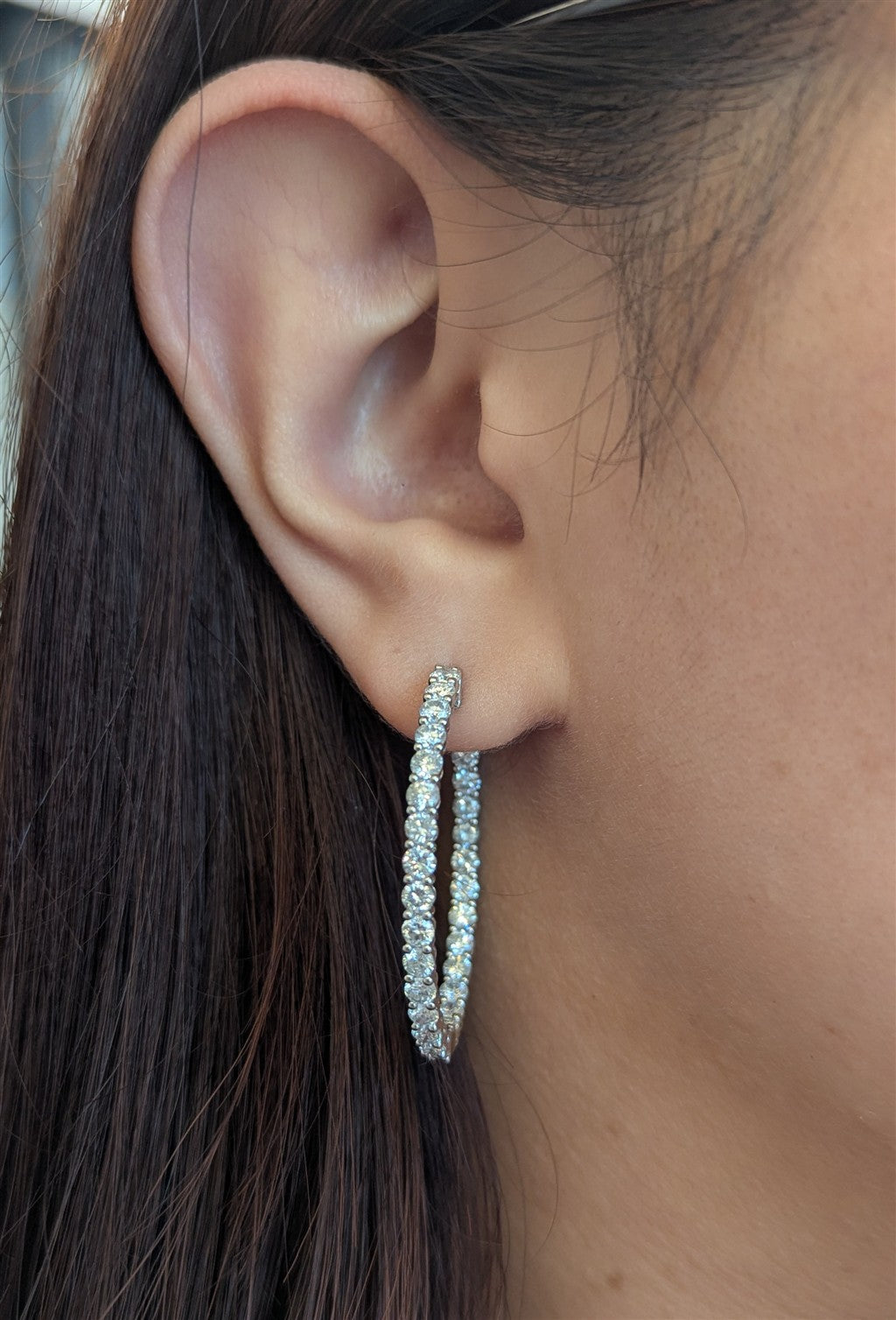 14kt white gold 5.35ctw inside