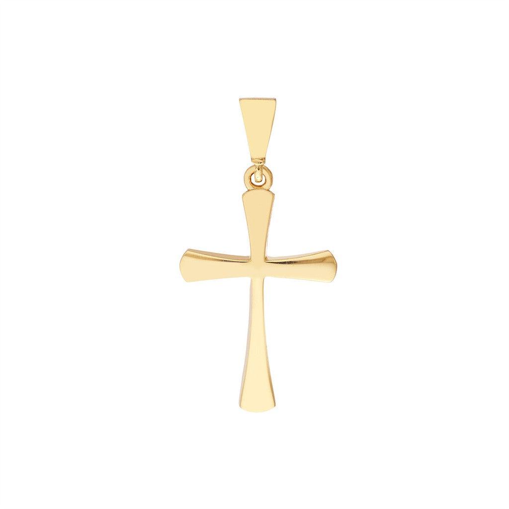 High Polished Cross Pendant -