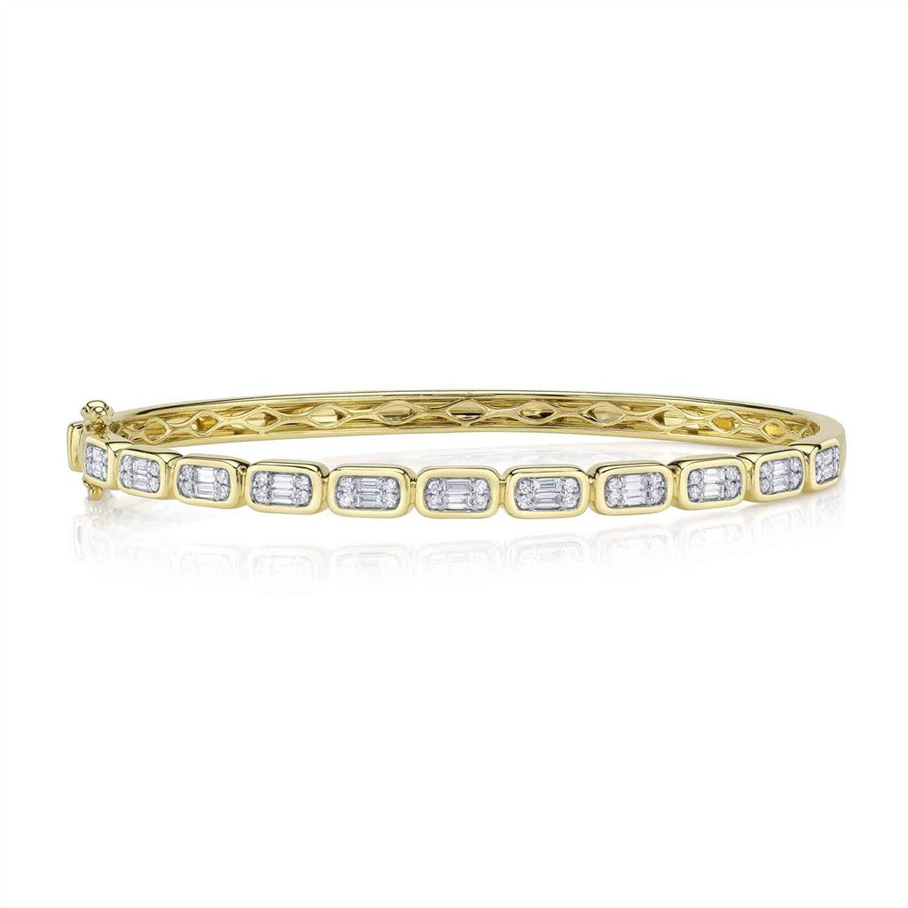 14kt YG 0.65ctw Diamond Baguet
